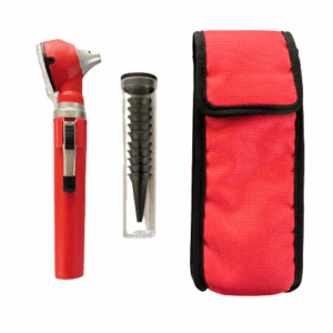 Fibre Optic Pocket Otoscope – Red