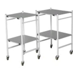 INSTRUMENT TROLLEY LARGE (2 stainless steel shelves) SC-C10