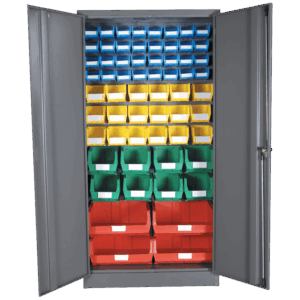 Louvre Panel & Linbin ® Storage Bin Cabinet Kit 1