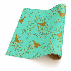 Beautiful Birds Sage & Copper (50m x 50cm Roll)