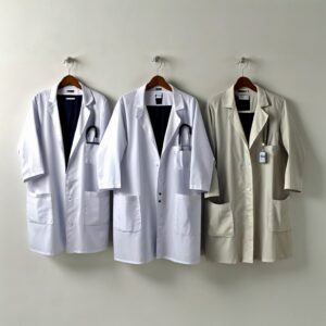 gold Lab coat