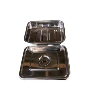 Stainless Steel tray_ lid 25 x 20cm