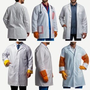 acid resistant landau unisex Lab coat