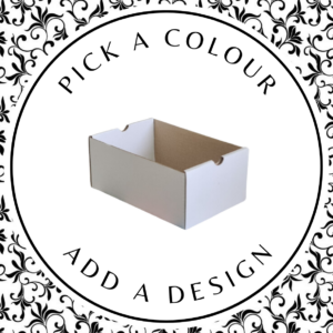 Design Hamper Tray (S) – White Kraft 175 x 115 x 75mm