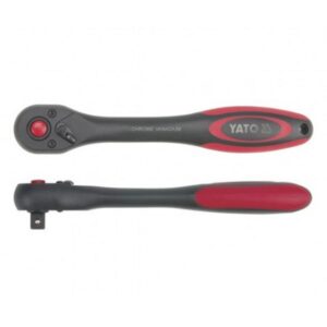 Socket Ratchet Handle - Quick Release - Flat - Chrome Vanadium - 1/2" Connector - 257mm Length - YT-0292