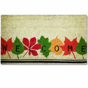 Doormat - Design Coir Welcome Leaves - 70 x 40 x 1.4 cm - CMD00005