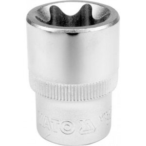 Torx Socket - Female - Chrome Vanadium - 1/2" Connector - E20 - YT-05226