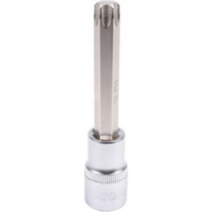 Torx Bit Socket - Male - Chrome Vanadium - 1/2" Connector - Long - T55 x 100mm - YT-04327