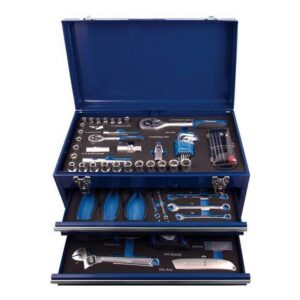 Tool Chest - Foam Trays - Carry Handles - Professional - 94 Pieces - 49 x 27 x 23 cm - TOOT2633