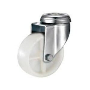 Castor Wheels - Nylon - Bolt Hole - Swivel - White - 650mm - TOOC467