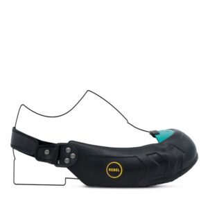 Rebel Visitors Safety Overshoe - Large - Black - REOVS-L