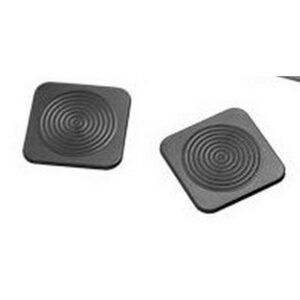 Rubber Coasters - Executive Rubber Range - 10 x 10 x 2 cm - Black - Pack of 5 - 938BL