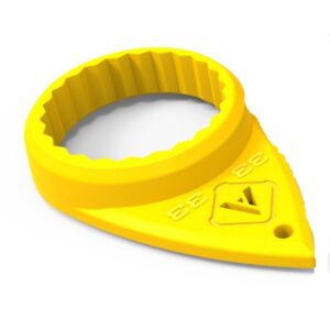 33mm Wheel Nut Indicator - Polypropylene - Pack of 100 - SL.FG.WNI.33.YL