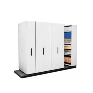 Steel Bulk Filer - Mobile Shelving - 10 Bay - 440 x 110 x 232 cm - Motorcraft Grey - 10BAY360