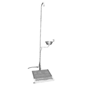 Single Column Safety Shower - Foot Operated - 70 x 30 x 230 cm