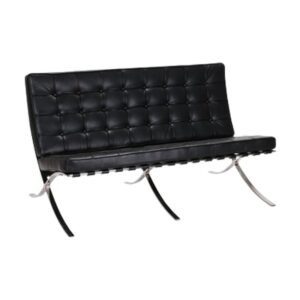Two Seater Couch - Barcelona - Von Der Rohe - 2 Seater - Pleather - Colour Options