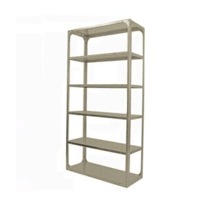 Bolted Shelving Steel Bay 6 Shelves - Uni-Angle - Six Shelf Kit - Painted - 365.8 x 91.4 x 61 cm