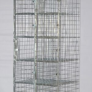 Wire Mesh Locker - Electro Plated - 12 Doors - 180 x 30 x 45cm