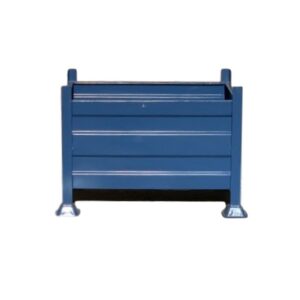 Stillage Bin - Stackable Steel Bin - Solid Side - Blue - 900Kg - SB3218