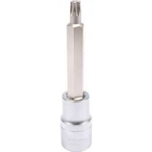 Torx Bit Socket - Male - Chrome Vanadium - 1/2" Connector - Long - T40 x 100mm - YT-04324