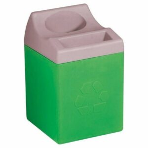 Plastic Recycle Battery Bin - Modulus - 33 x 33 x 66cm - Colour Options - RECMDBBGN
