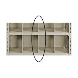 Bolted Shelving Steel Shelf Divider - Uni-Angle - Painted - 15.2 x 30.5 cm
