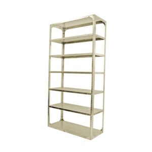 Bolted Shelving Steel Bay 7 Shelves - Uni-Angle - Seven Shelf Kit - Painted - 274.3 x 91.4 x 45.7 cm