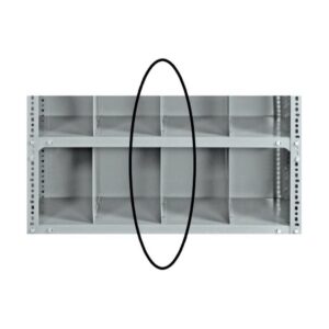 Bolted Shelving Steel Shelf Divider - Uni-Angle - Galvanised - 30.5 x 45.7 cm