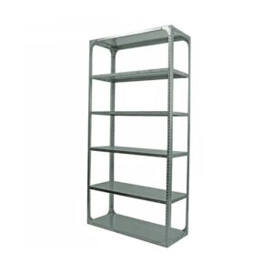 Bolted Shelving Steel Bay 6 Shelves - Uni-Angle - Six Shelf Kit - Galvanised - 365.8 x 91.4 x 61 cm