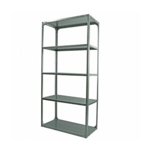 Bolted Shelving Steel Bay 5 Shelves - Uni-Angle - Five Shelf Kit - Galvanised - 335.3 x 91.4 x 30.5 cm