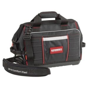 Kennedy Tool Tote Bag - Soft Fabric -Black - Shoulder Strap - 41 x 23 x 30 cm
