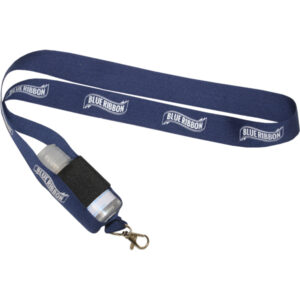 1 Col Printed Lanyard with PVC Pouch and 50ml Sanitiser – Min 100 units