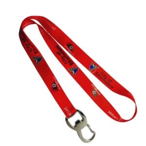Bottle Opener holder full col dye sub Lanyard – Min Order 100 u