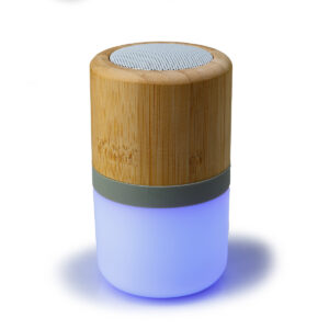 Bamboo Bluetooth 3W Speaker With Integrated Mood Light & 300mah Battery