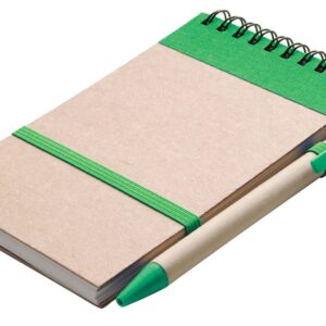Eco Notepad & Pen – Green