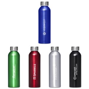 Cosmo Recycled Aluminium 650ml Water Bottle In Gift Box