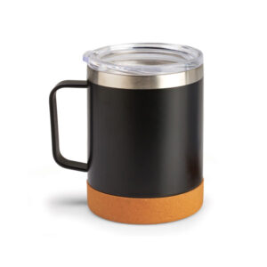 Double wall Stainless Steel & Cork Vacuum Insulated Travel Mug