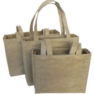 Natural Jute Bag (Small) – Size: 350mm x 300mm x 100mm – Min Ord