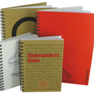 Recycled Box Board Notepad A6, WiroBound, Portait, Plain Pages –