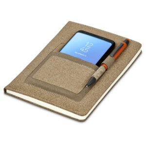 Eco Friendly A5 Cork Notebook With Pocket – 160 lined pages