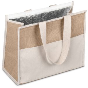 Eco Friendly Jute & Cotton Large 30-Can Cooler