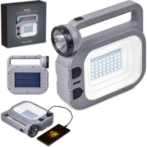 Hanoi Solar Lantern, Torch, SOS Light & Power Bank-2400mAh With Carry Hook
