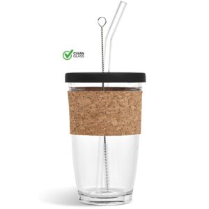 Kork Glass & Cork Smoothie Kup & Straw – 480Ml