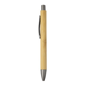 Metal & Bamboo Eco Friendly Ball Pen With Black Ink