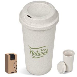 Okiyo Eco Friendly Katagi Wheat Straw Double Wall 450ml Tumbler – Suitable For Hot Drinks