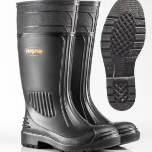 Gumboot Pvc Security Black . Sizes: 6-13