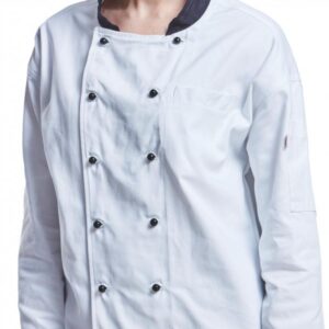 Chef Jacket D59 Black Trim. Small – 5XL