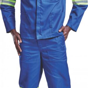 Conti Suit Poly Cotton Reflective Tape Royal Blue. Sizes 34 – 60
