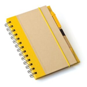 A5 Eco Recycled Notebook-Yellow
