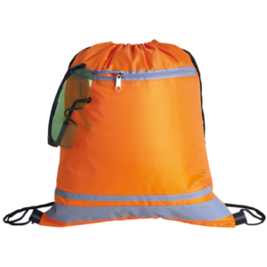 Drawstring Bag with Reflective Accents